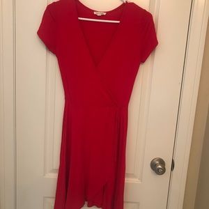 Classic Red Wrap Dress